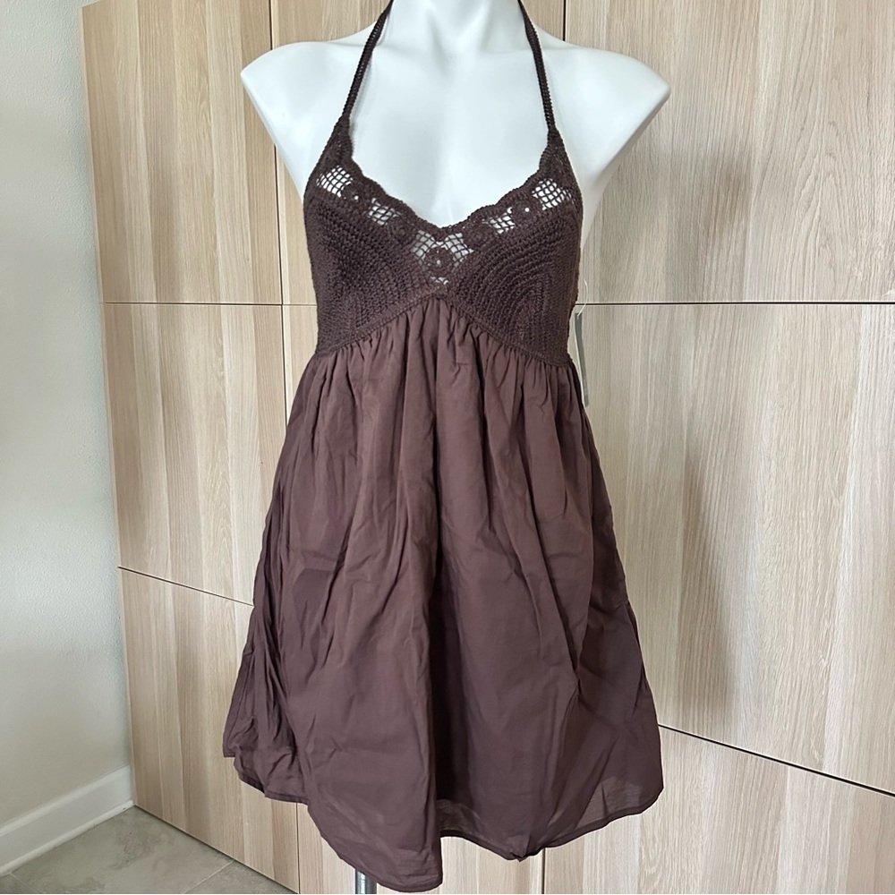 Wild Fable Women's Crochet Mini Babydoll Dress Size M